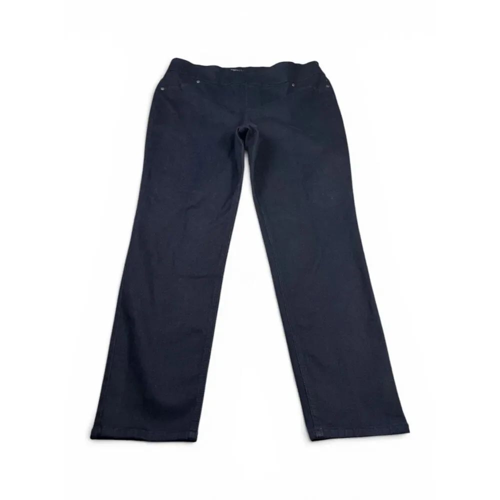 Chicos Perfect Stretch Nicky Jegging Jeans Blue Pull On Tummy Control 3 XL NEW